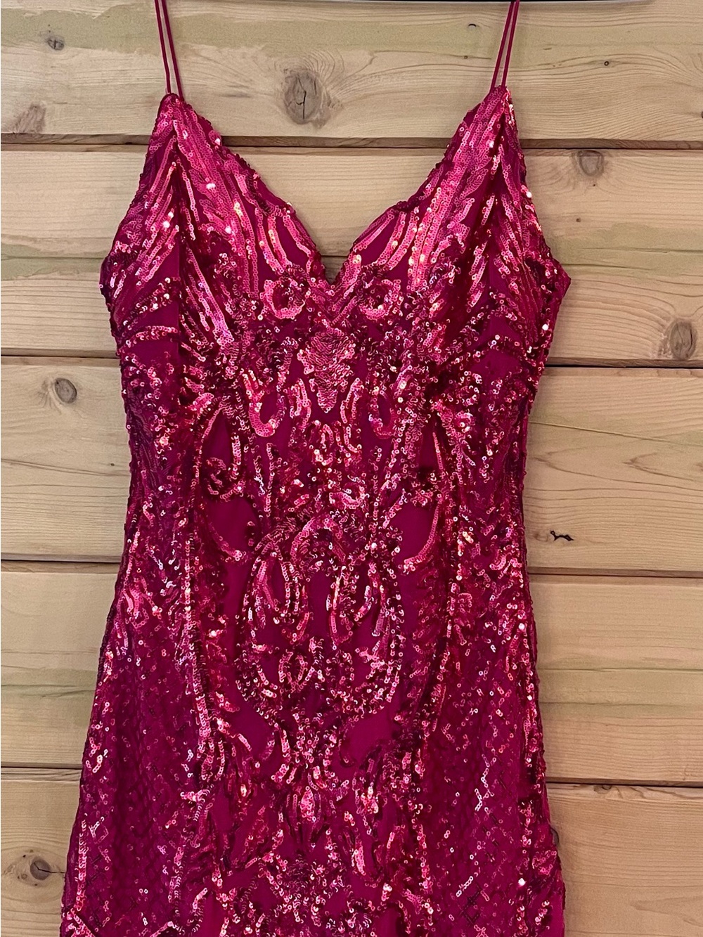 B. Darlin Sequin Bodycon Mini Dress Fire Engine Red Size 11/12